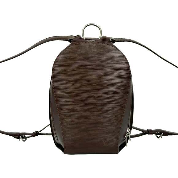 LOUIS VUITTON Authentic Brown Leather Backpack